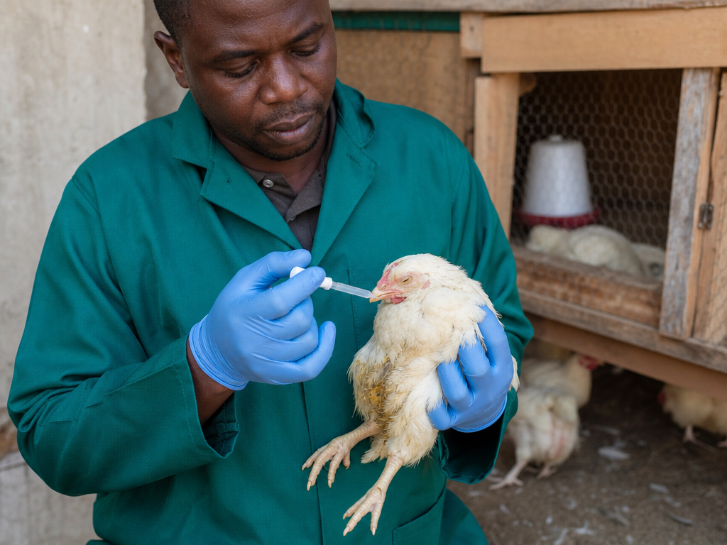 Treating Blackhead Disease (Histomoniasis) in chicken: step-by-step treatment procedure