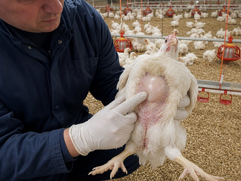 Treating Breast Blister (Keel Bursitis) in chicken: step-by-step treatment procedure