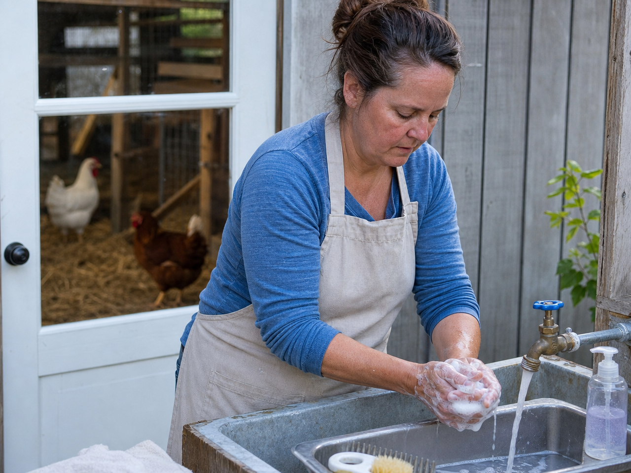 Campylobacter in Chickens in chicken showing in chickens: usually none (subclinical carrier state in most adult birds) and occasional loose droppings or increased mortality in heavily colonized young chicks