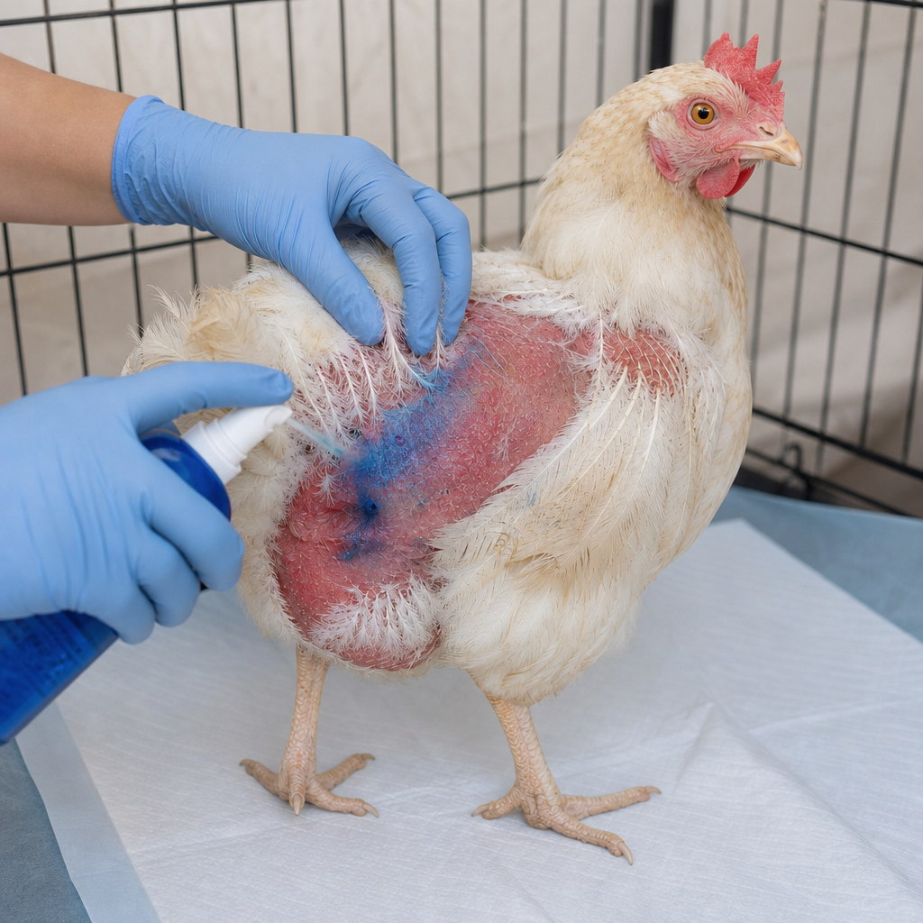 Treating Feather Pecking and Cannibalism in chicken: step-by-step treatment procedure