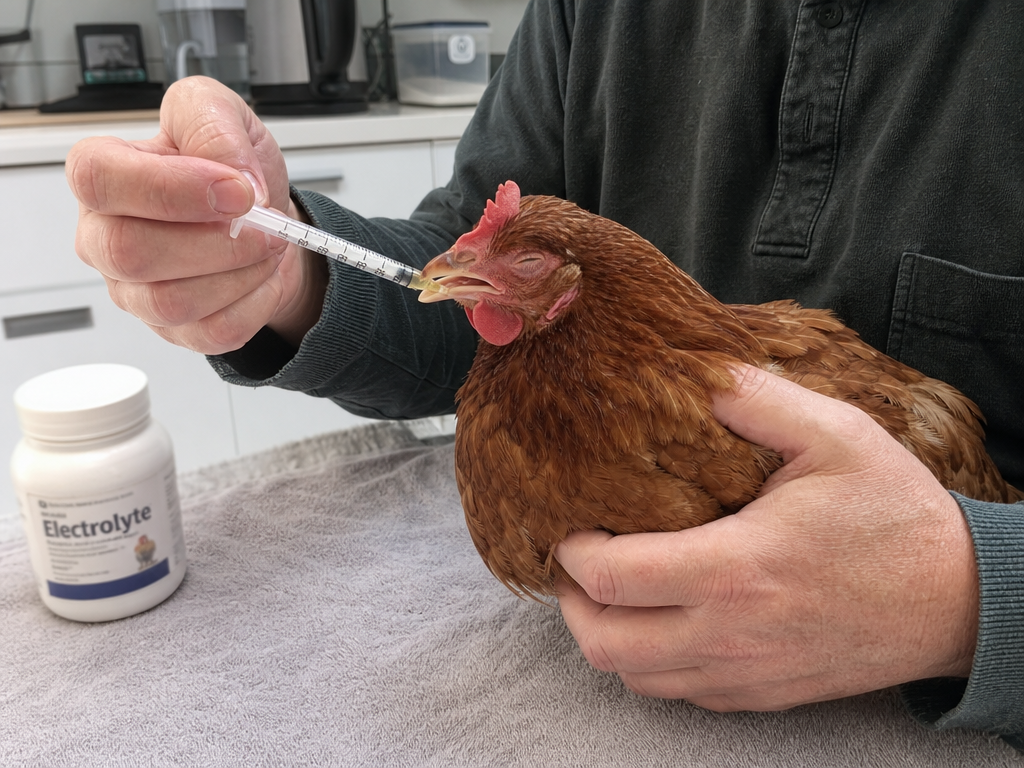 Treating Diarrhea in Chickens in chicken: step-by-step treatment procedure