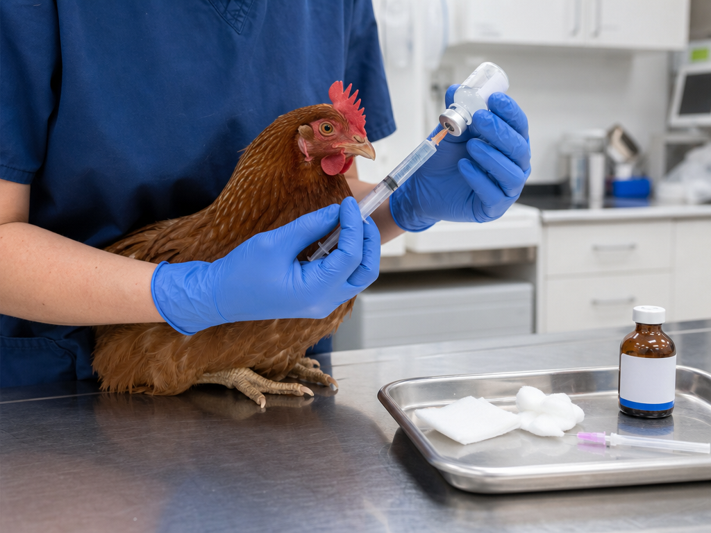 Treating Egg Yolk Peritonitis in chicken: step-by-step treatment procedure