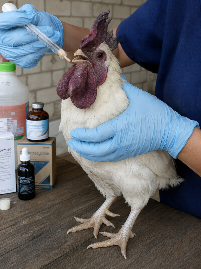 Treating Fowl Cholera in chicken: step-by-step treatment procedure