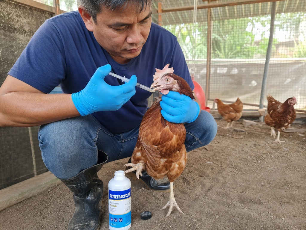 Treating Fowl Typhoid in chicken: step-by-step treatment procedure