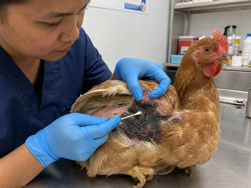 Treating Gangrenous Dermatitis in chicken: step-by-step treatment procedure