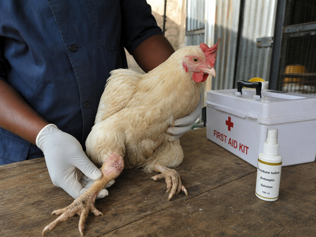 Treating Limping Chicken (Lameness) in chicken: step-by-step treatment procedure