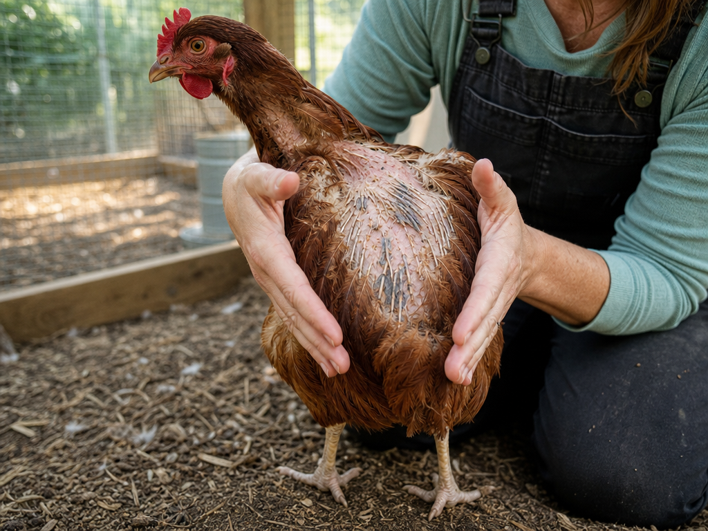 Treating Molting (Feather Loss) in chicken: step-by-step treatment procedure