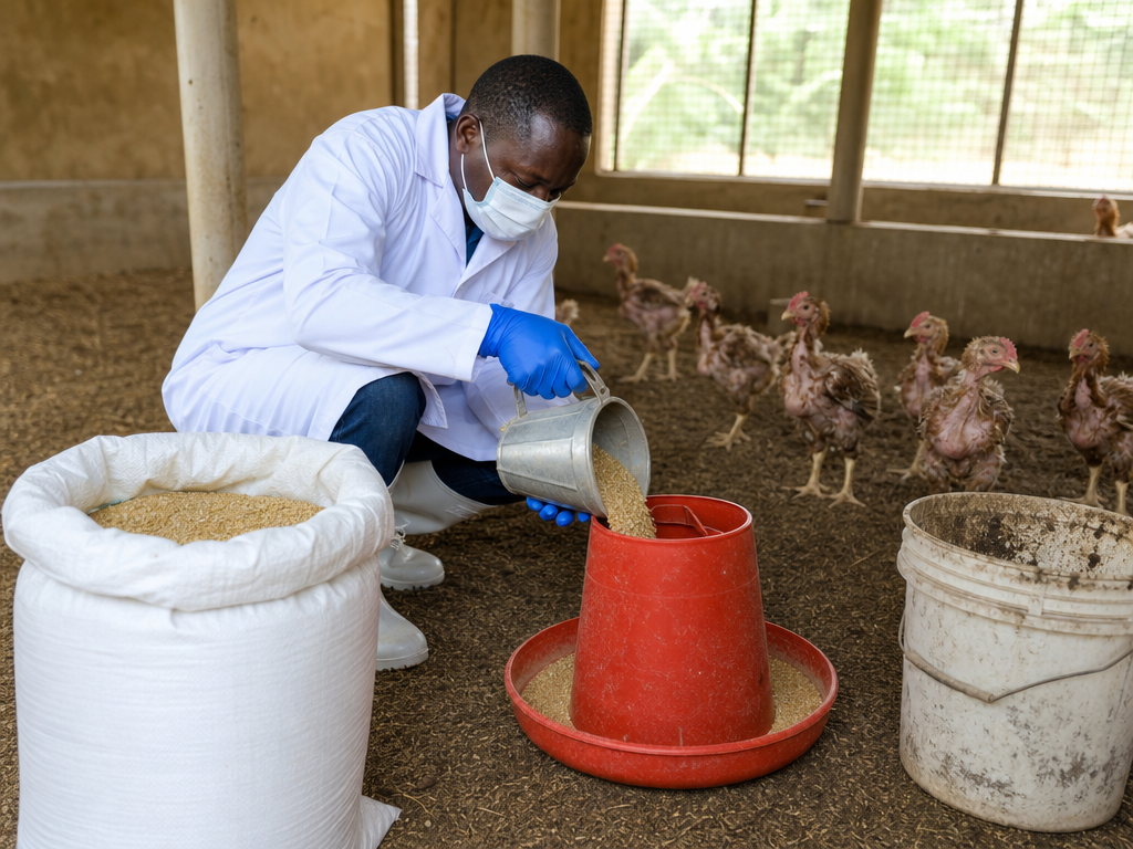 Treating Mycotoxicosis (Mold Toxins) in chicken: step-by-step treatment procedure