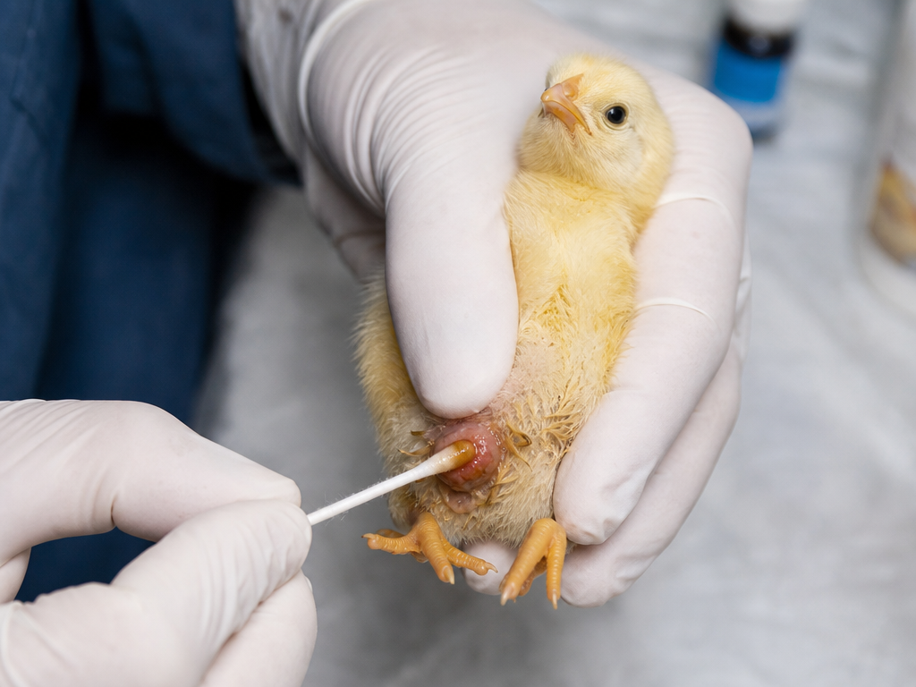 Treating Omphalitis (Navel Ill) in Chicks in chicken: step-by-step treatment procedure