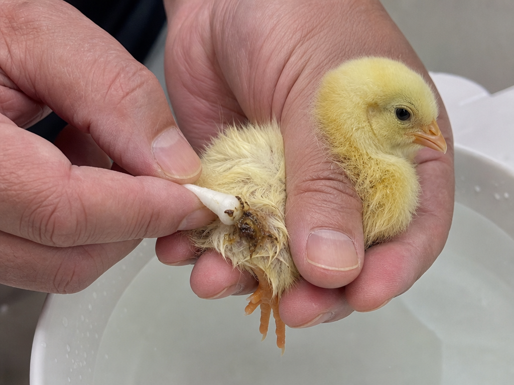 Treating Pasty Butt in Chicks in chicken: step-by-step treatment procedure