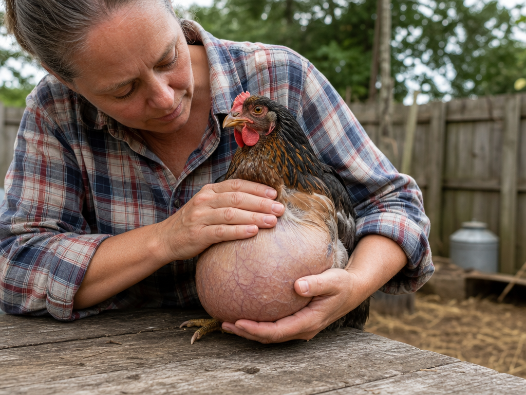 Treating Pendulous Crop in chicken: step-by-step treatment procedure