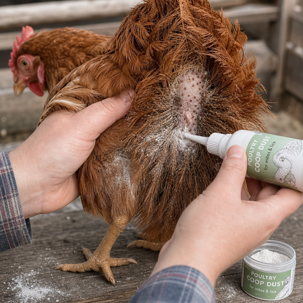 Treating Poultry Mites in chicken: step-by-step treatment procedure