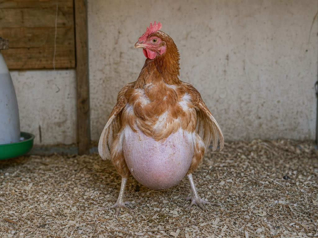 Salpingitis in Chickens in chicken showing sudden stop in egg laying with no other obvious cause and passage of a lash egg (mass of layered caseous material)